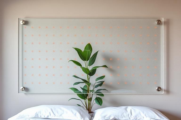 Transparent DayByLife wall planner used as a habit tracking — the clear grid shows the wall behind it