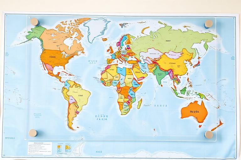 Transparent DayByLife wall planner used as a travel itinerary — the clear grid shows the wall behind it